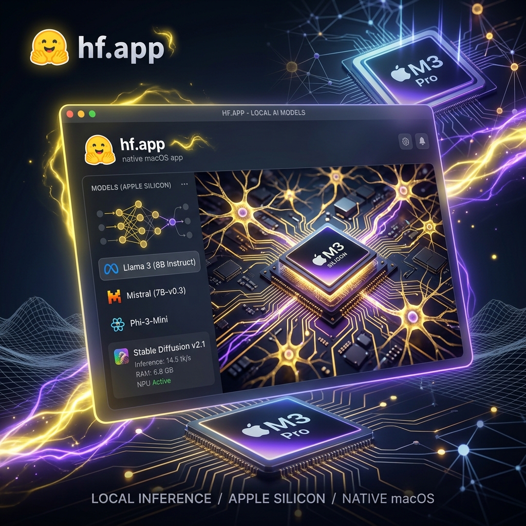hf.app interface — the native macOS Hugging Face client